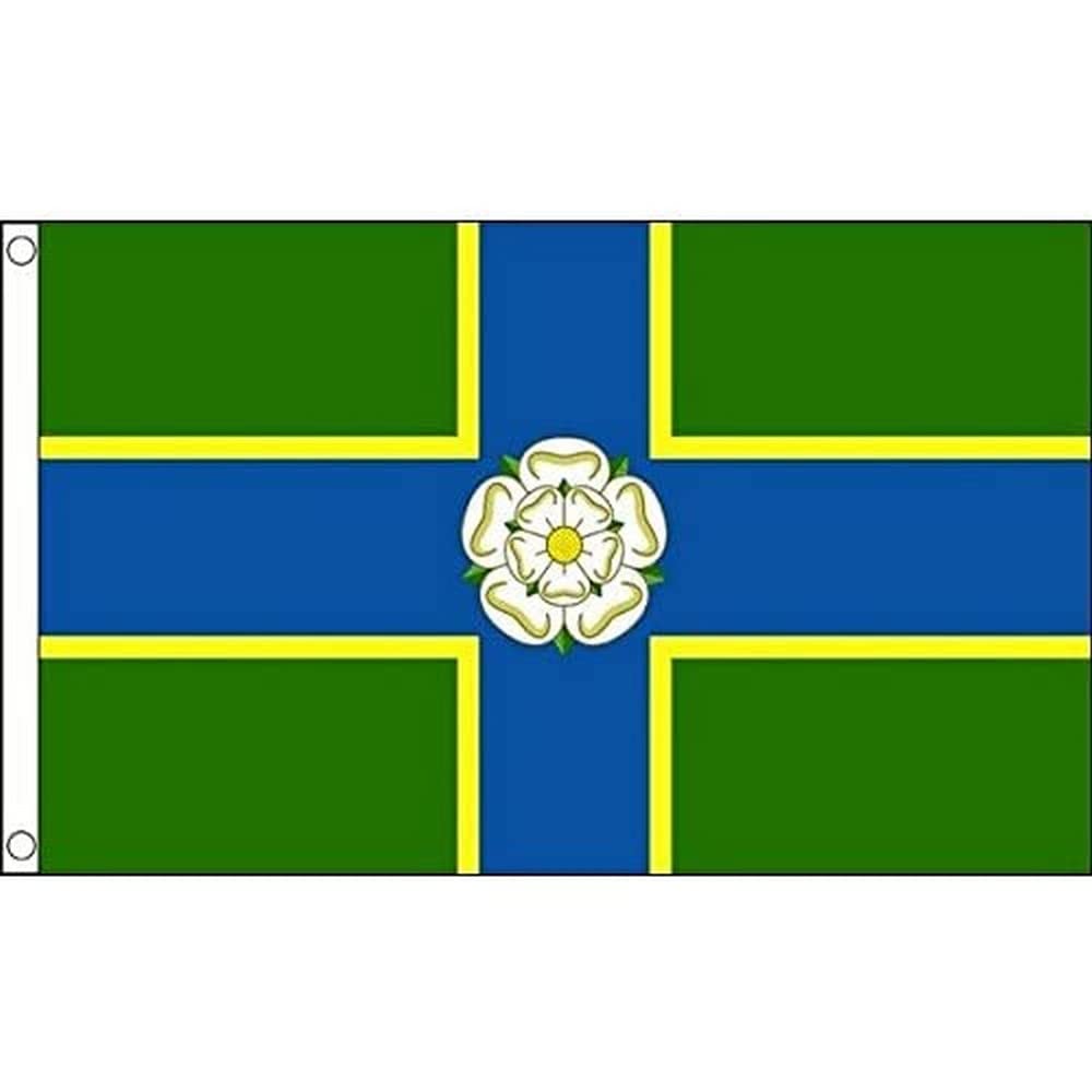 AZ FLAG - North Riding Of Yorkshire County Flag - 3x5 Ft - 100D Polyester County Of York - England Banner with Two Metal Grommets - Fade Resistant - Vivid Colors - 3' x 5' Feet - 150x90 Cm