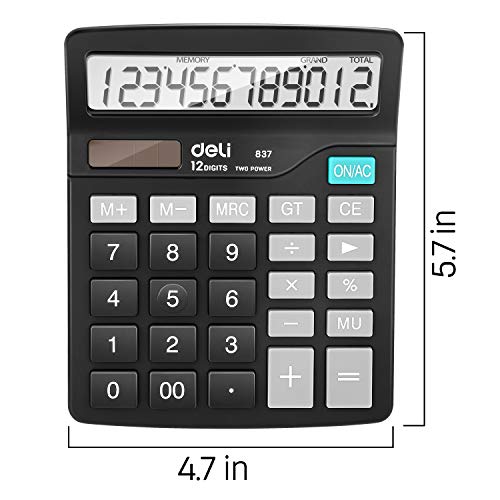 image for Calculator, Deli Standard Function Desktop Basic Calculators with 12 D