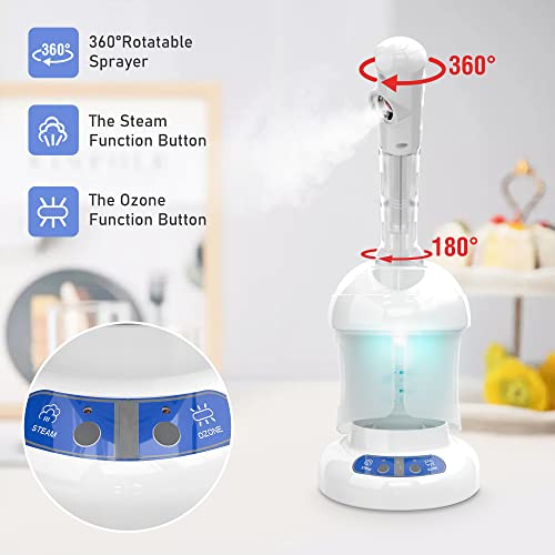 Kingsteam Facial Steamer Ozone Steamer with Extendable Arm
