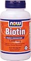 NOW Foods Biotin -- 5000 mcg - 360 Vcaps (NOW-cthp