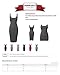 Made by Emma Women's Casual Basic Square Neck Striped Sleeveless Body-Con Midi Dress