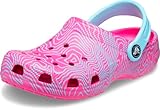 Crocs Kids' Classic Graphic Clog, Juice/Topo, 5 US