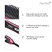 Hair Straightening Brush 2, Anti-scald Patented Design, PTC Heating Technology, 30 Mins Auto Shut Off, Great Styler At Home, Red/Black