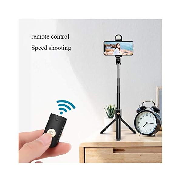 Selfie Stick Bluetooth Aluminium All-in-one Ausziehbares Selfie Stick Stativ Mit Kabelloser Fernbedienung Geeignet Für… – Bild 6