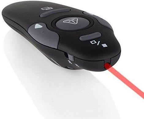 Wireless Presenter,Support hyperlinks RF 2.4GHz PowerPoint Clicker Presentation, Remote Control PPT Pointer Click Pointer