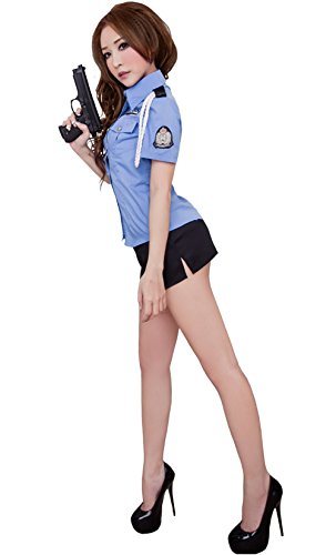 LINGERIECATS Sexy Tempting policeman outfit 2pcs cosplay costume set. - Image 5