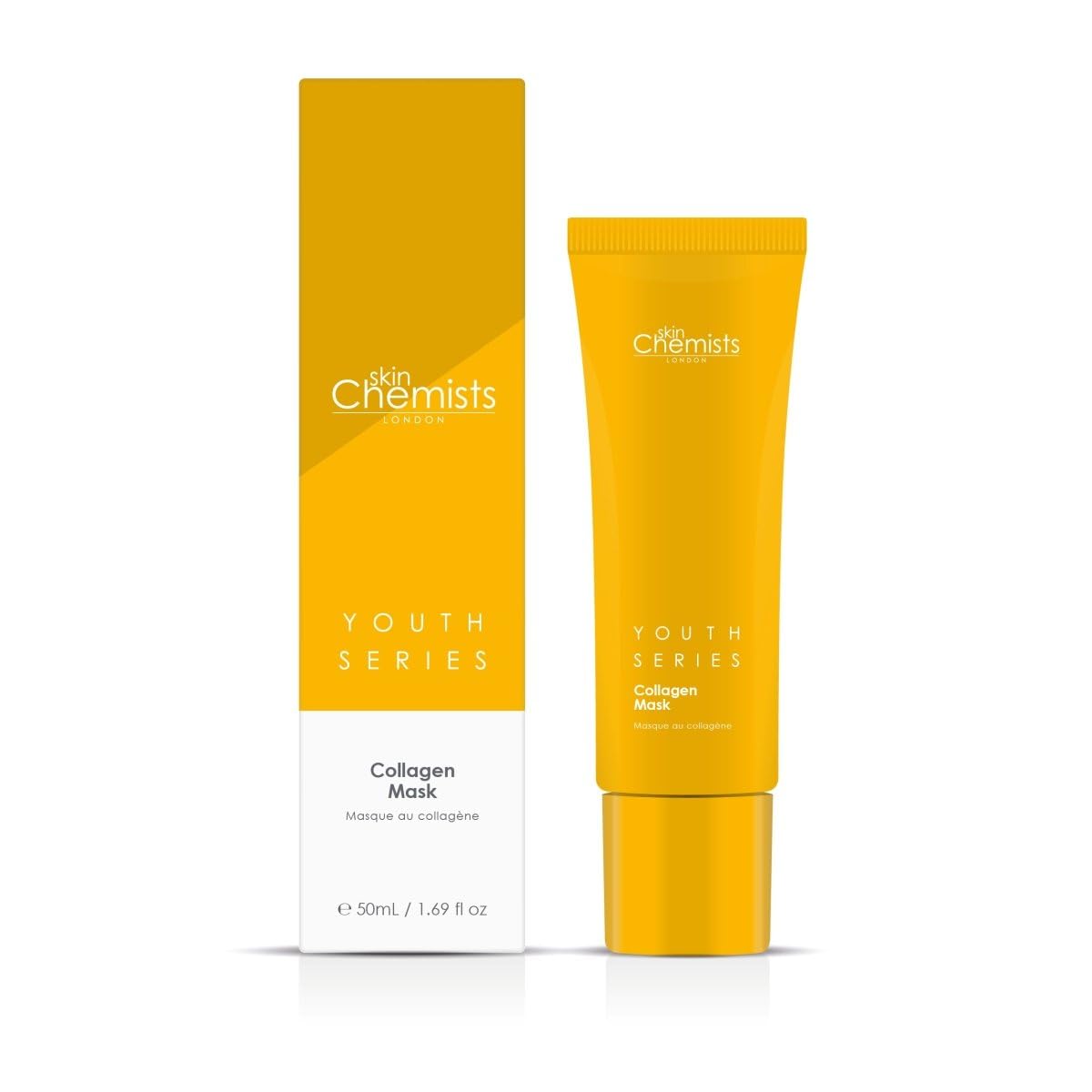 skinChemists Collagen Face Mask 50ml | Moisturises, Softens & Nourishes for Youthful Glow - Combats Fine Lines & Wrinkles - Deep Hydration for Plump Complexio