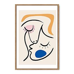 signwin Framed Canvas Wall Art Boho Decor Illustration...