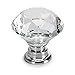 BTSKY 20 PCS Diameter 30mmï¼ˆ1.18inchï¼‰ Clear Crystal Glass Cabinet Knob Cupboard Drawer Pull Handle, Come with 3 Kinds of Screws