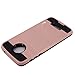Moto Z Force Case, Tauri [Shock Absorbent] Slim Brush Texture Hybrid Defender Armor Protective Case Cover For Motorola Moto Z Force Droid - Rose Gold