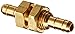 Parker Hannifin 22BH-4-4 Dubl-Barb Brass Body Bulkhead Union Fitting, 1/4