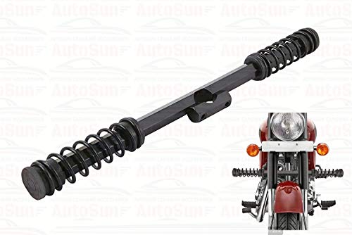 KROGGER Customized Single Rod Saftey Guard Black Spring Leg Guard Bike Crash Guard (Royal Enfield)