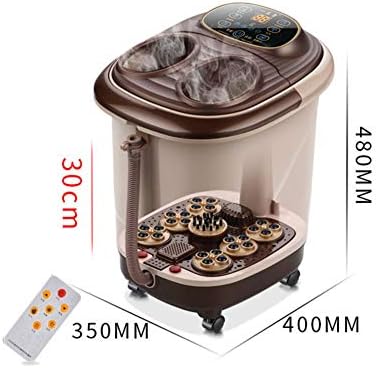 Foot Bath Automatic Massage,Foot Spa Bath with Heat,Thermostatic Household Detox Health Bucket Therapeutic Foot Ankle Spa-f 40x35x48cm(16x14x19inch)