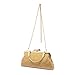 LOVEVOOK Evening Bag Clutch Purse for Wedding with Rhinestones Gold