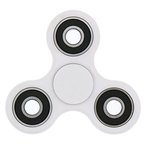 Tom's Fidgets  Tri-Spinner Fidget Toy Omega, one size, White