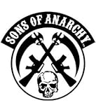 Sons of Anarchy Crossed Skull And Gun Patch