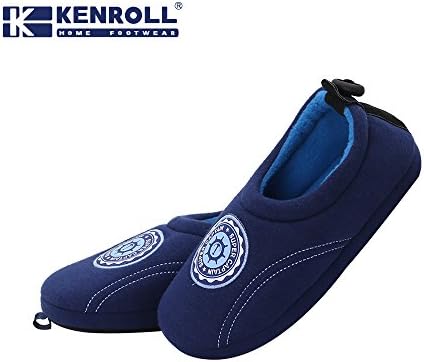 Ifoot Kids Toasty Soft Sole Shoes Terry Pull on Slipper F13003 (13-1, KK035-Deep Blue)