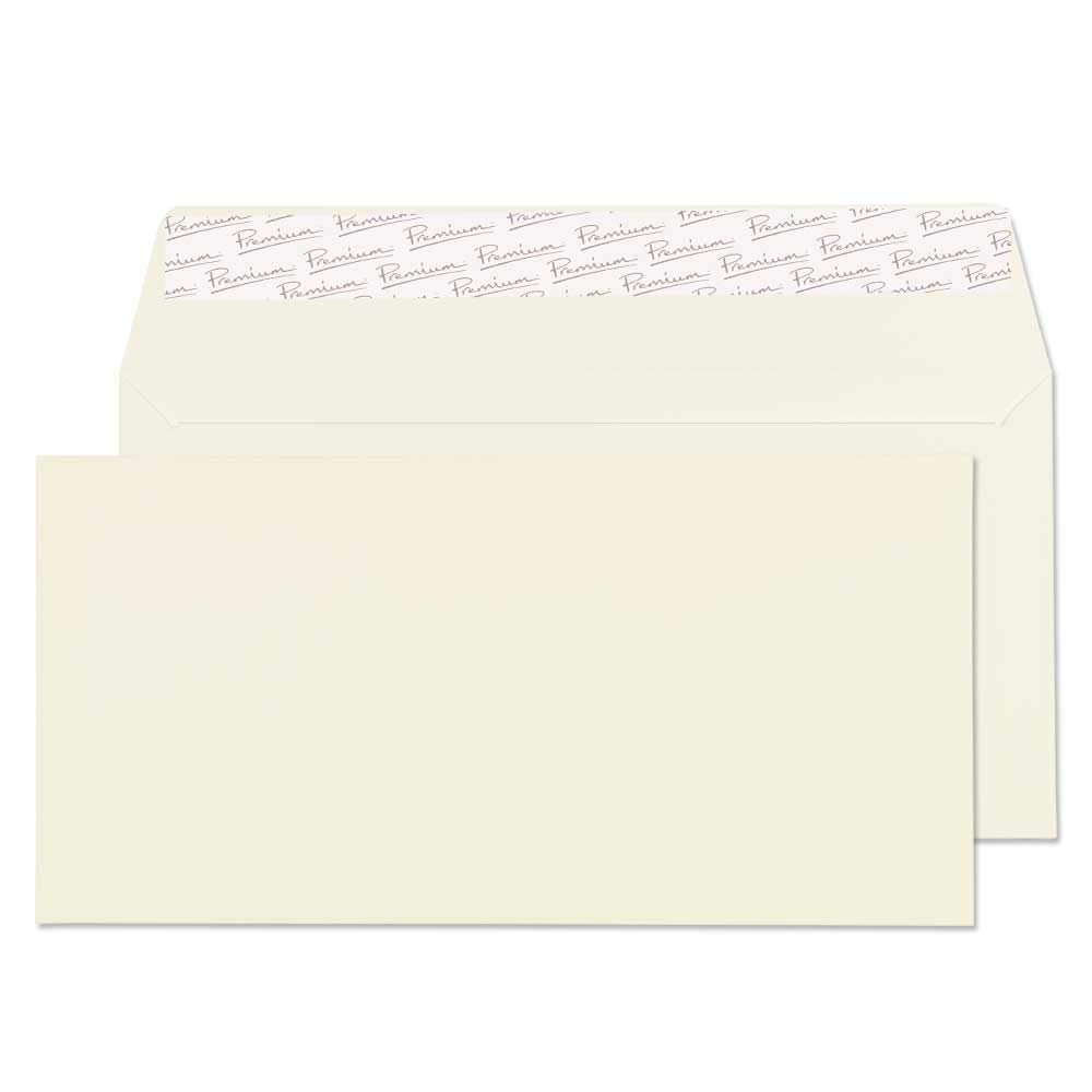 Blake Business DL 110 x 220 mm 120 gsm Peel & Seal Wallet Envelopes (71254) Oyster Wove - Pack of 25