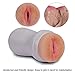 Pocket Pussy Adult Sex Toys Stroker - Silicone Male Masturbator Cup Masturbation Toys with 3D Realistic Textured Pocket Vagina Pussy for Men Real-Life Touch and Feeling, Flesh