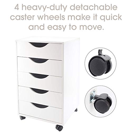 Ashland 5 Drawer Letterpress Cube Storage and Art Drawers for Craft