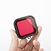 Luxebell New Design Underwater Dive Red Filter Lens with LUXEBELL Microfiber Cleaning Cloth for Gopro Hero4,hero3+ Camera