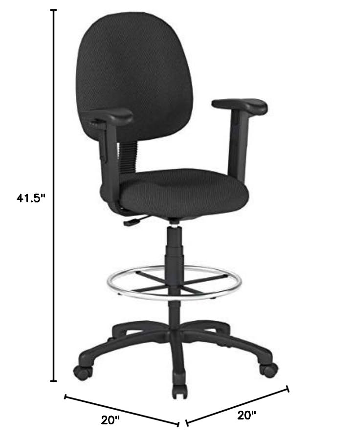 Boss Office Products Ergonomic Works Drafting Chair with Adjustable