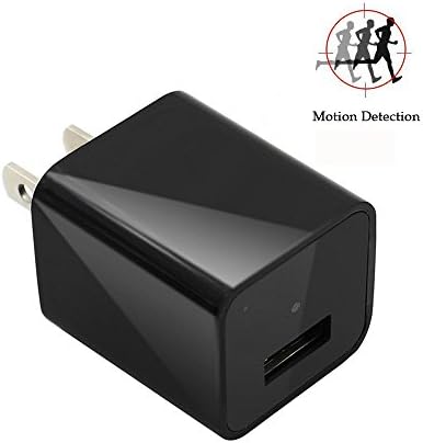 Spy Charger Camera,EOVAS 1080P HD USB Wall Hidden Charger Camera Nanny Spy Camera Adapter with 32GB Internal Memory