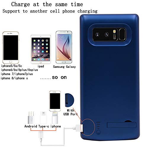 Idealforce Samsung Galaxy Note 8 Battery Case,6500mAh External Power Bank Cover Portable Charger Protective Charging Case for Samsung Galaxy Note 8