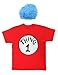 Thing 1 and 2 T-shirt with Wig Adult Costume Thing 1 - Large