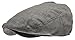 Men's Linen Flat Ivy Gatsby Summer Newsboy Hats (Grey, SM)