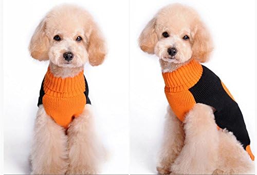 PETCARE Halloween Pet Dog Sweater Pumpkin Striped Knit Jumper Clothes For Dogs Pets Costume Holiday Party for Cat and Puppy(Black Pumpkin,XL) - Image 5