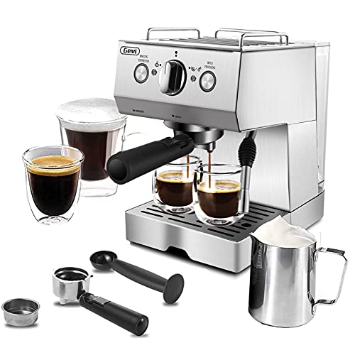 Gevi 15 Bar Pump Espresso Coffee Machine, Espresso And Cappuccino