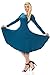 Pastel by Vivienne Women's Long Sleeve Fit and Flare Midi Dress Casual Formal