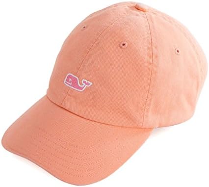 Vineyard Vines Women's Classic Washed Baseball Hat 2A2764 One Size Cap (Cayman with Pink Whale)