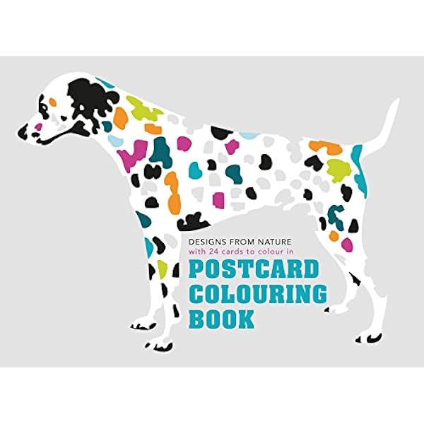 Postcard Coloring Book Designs From Nature With 24 Cards To