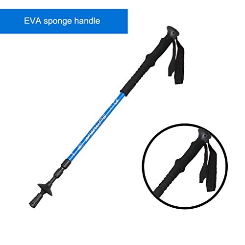 Redvive Top Trekking Walking Hiking Sticks Poles Alpenstock Anti-Shock 67-135cm - Thumbnail 2