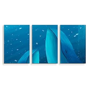 3 Panel Canvas Wall Art Quiet Dream Pictures Home Wall Decorations for Bedroom Living Room Paintings Canvas Prints Framed - 16"x24" x 3 Panels