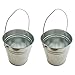 PAIL TIN 6 INCH HIGH X 7.25 INCH DIAMETER