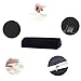 Qutool Memory Foam Bolster Pillows for Sleeping, Neck, Pregnancy, Legs, Knees Pain Relief Low Back Support for Office Chairs and Car Seats Semi Roll Pillow with Adjustable Strap and Washable Cover