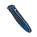 Kershaw New Leek Knife Black Blade w/Navy Blue Handle Manual Opening 1660NBBLK