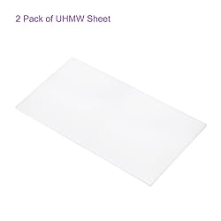 DMiotech 2 Pack 6 x 12 x 0.15 Inch Plastic UHMW
