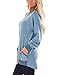SEBOWEL Women's Waffle Knit Splice Strappy Long Sleeve Hoodies Sweatshirts with Pocket Plus Size