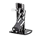 HULLR 6 Piece Black Ceramic Blade Kitchen Knife Set with Acrylic Stand - Mirror Finish