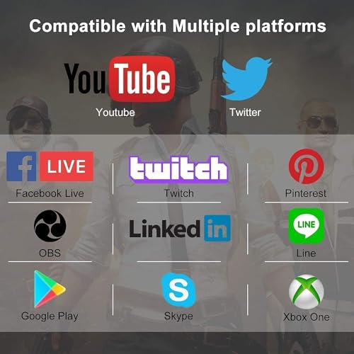 VIXLW 4K HDMI Video Capture Card, USB3.0 1080P 60FPS Video Recorder, Nintendo Switch Capture Card for Streaming Gaming and Broadcasting, Xbox Series X/S, Xbox One X/S, PS4, PS5, OBS, Camera, PC