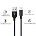 BULESK Lightning Cable 3Pack 10FT Nylon Braided Certified iPhone Cable USB Cord Charging Charger for Apple iPhone X, 8, 7 Plus, 6, 6s, 6+, 5, 5c, 5s, SE, iPad, iPod Nano, iPod Touch (BlackBlue)