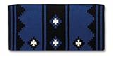 Mayatex Apache Saddle Blanket, Royal/Black/White, 36 x 34-Inch