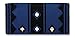 Mayatex Apache Saddle Blanket, Royal/black/White, 36 x 34-Inch