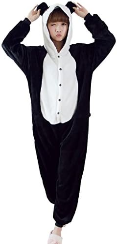 Tramii Women's Flannel Comfort Onesie Pajamas Loungewear - XL: 179 - 188cm (5.9' - 6.2') height, Panda