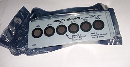 Premium Humidity Indicator Cards 20 Pack - 10-60% 6 Spot(20 Cards)