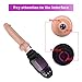 Tracy'sDog Realistic Thrusting Dildo Remote Control G spot Vibrator with Suction Cup for Hands-Free, Rechargeable Heating Automatic Machine with 7 Vibration Mode Stimulation Sex Toy for Women, Black